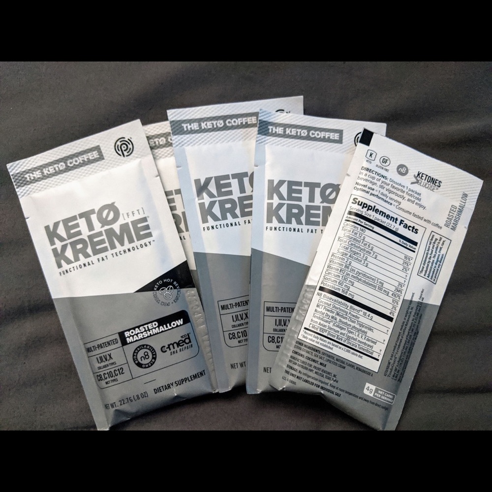 Pruvit Keto Kream , 4 sets $25 per set available.